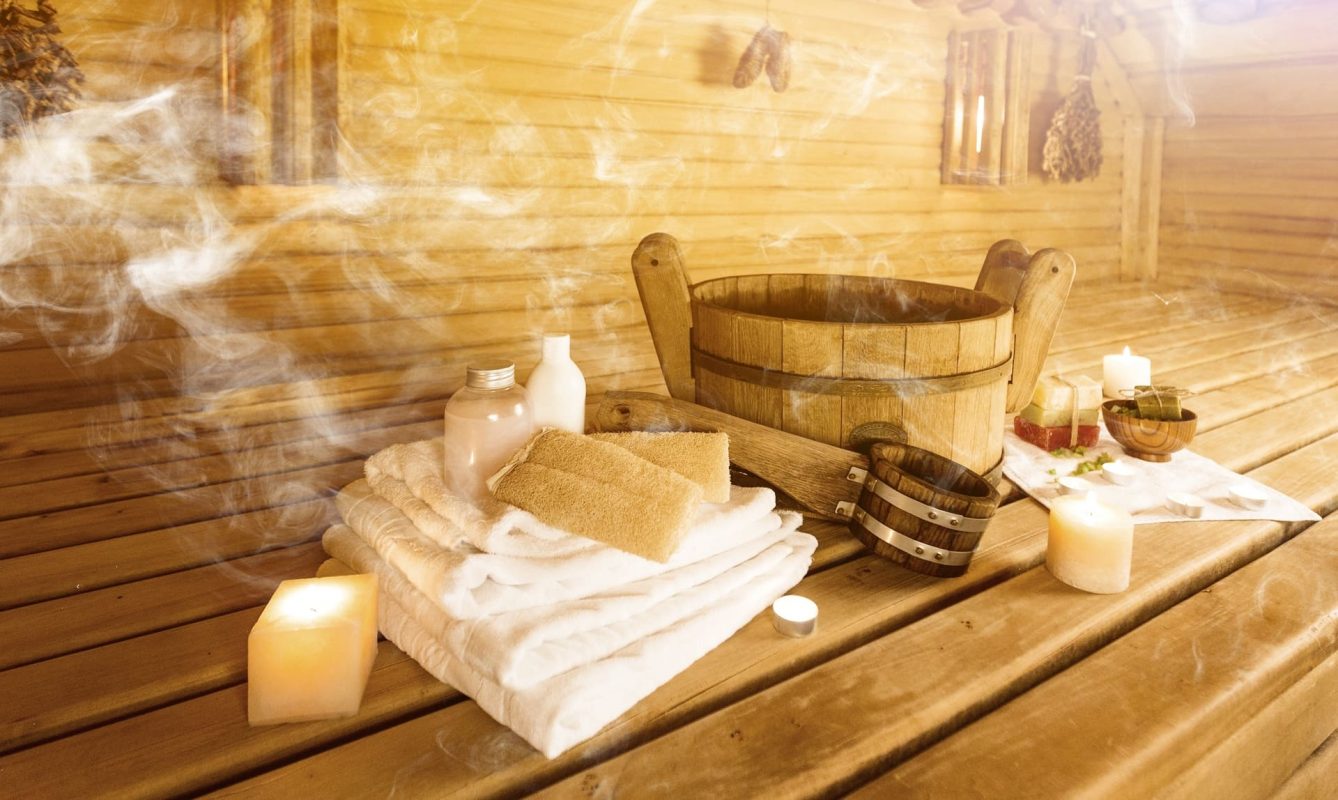 interior details sauna steam room with traditional accessories (1) (1)